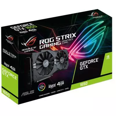 Видеокарта ASUS GeForce GTX1650 4096Mb ROG STRIX Advanced GAMING (ROG-STRIX-GTX1650-A4G-GAMING) - 8 Видеокарта ASUS GeForce GTX1650 4096Mb ROG STRIX Advanced GAMING (ROG-STRIX-GTX1650-A4G-GAMING) - 8