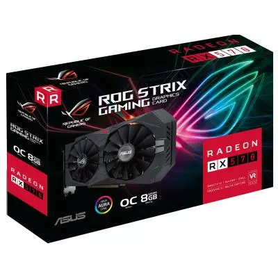 Видеокарта ASUS Radeon RX 570 8192Mb ROG STRIX GAMING OC (ROG-STRIX-RX570-O8G-GAMING) - 8