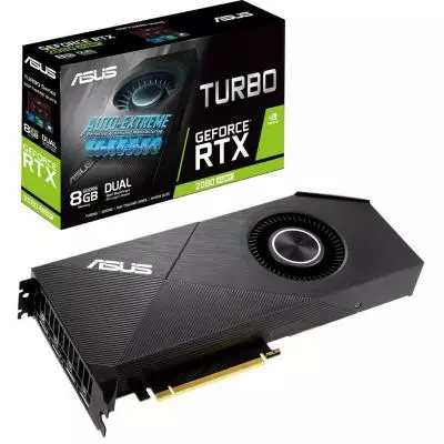 Видеокарта ASUS GeForce RTX2080 SUPER 8192Mb TURBO EVO (TURBO-RTX2080S-8G-EVO)