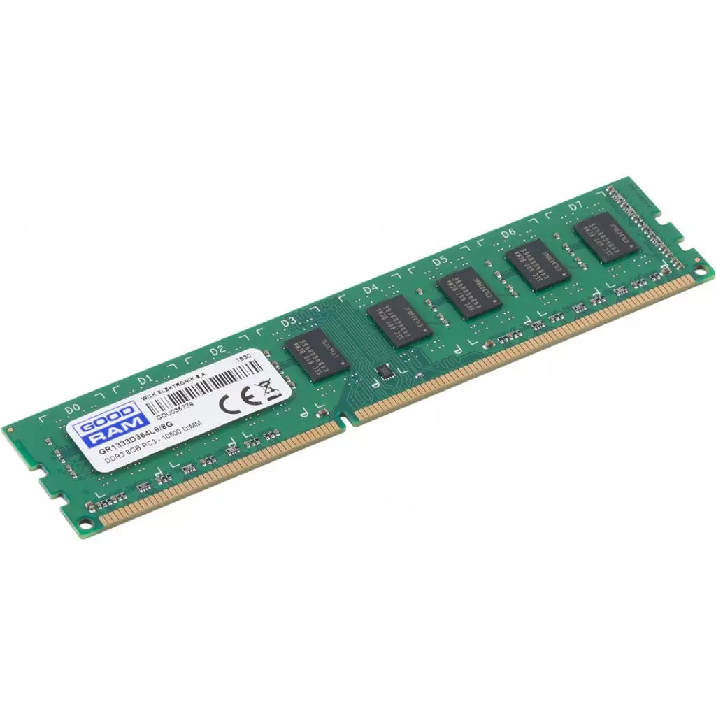 Модуль памяти для компьютера DDR3 8GB 1333 MHz Goodram (GR1333D364L9/8G) - 1