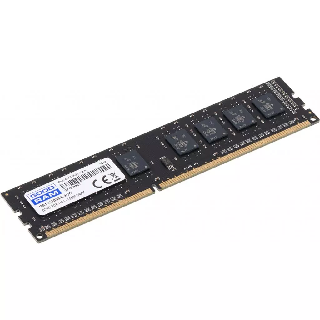 Модуль памяти для компьютера DDR3 2GB 1333 MHz Goodram (GR1333D364L9/2G) - 1