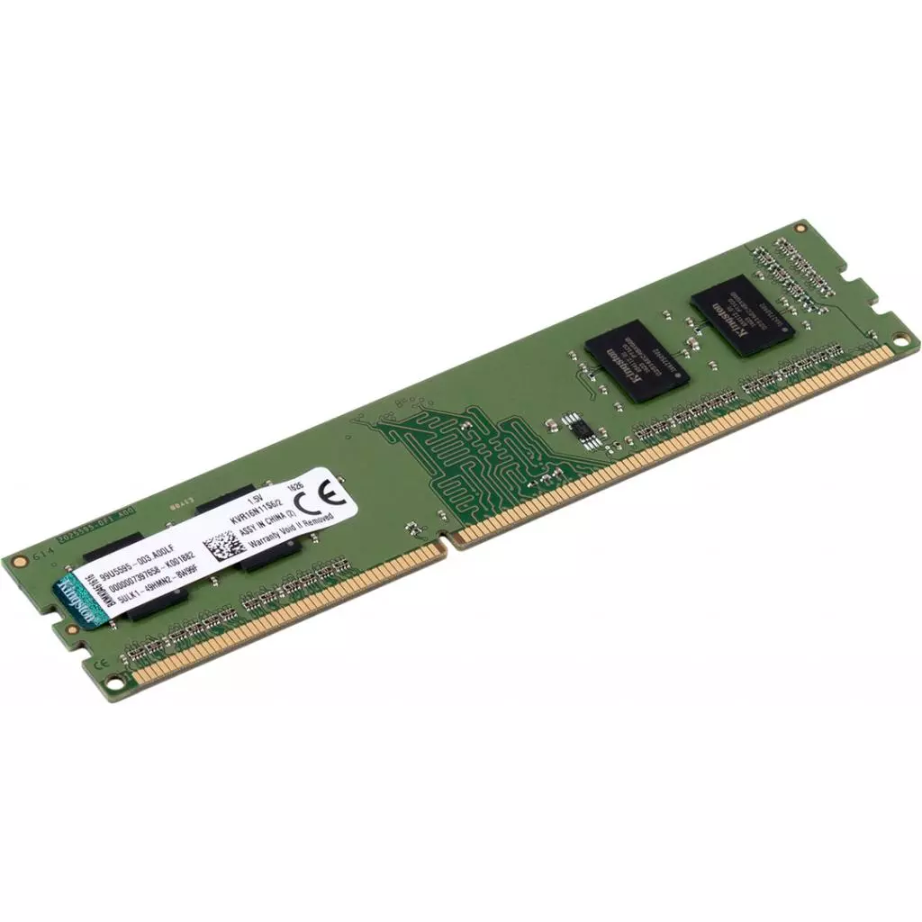 Модуль памяти для компьютера DDR3 2GB 1600 MHz Kingston (KVR16N11S6/2) - 1 Модуль памяти для компьютера DDR3 2GB 1600 MHz Kingston (KVR16N11S6/2) - 1