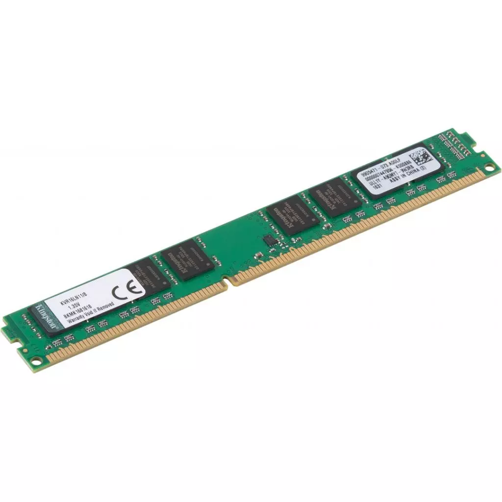 Модуль памяти для компьютера DDR3L 8GB 1600 MHz Kingston (KVR16LN11/8) - 1