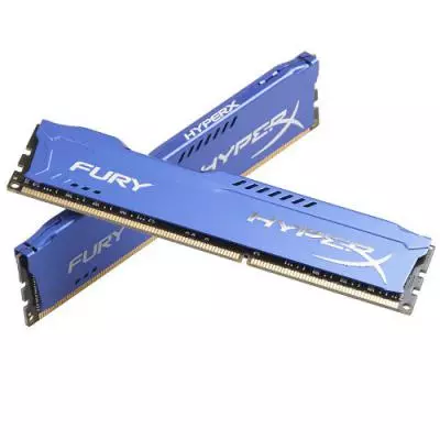 Модуль памяти для компьютера DDR3 16Gb (2x8GB) 1600 MHz HyperX Fury Fury Blu Kingston Fury (ex.HyperX) (HX316C10FK2/16) - 2