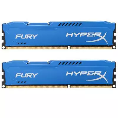 Модуль памяти для компьютера DDR3 16Gb (2x8GB) 1866 MHz HyperX Fury Blu Kingston Fury (ex.HyperX) (HX318C10FK2/16)
