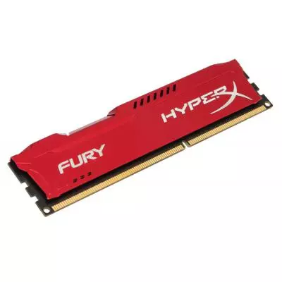 Модуль памяти для компьютера DDR3 4Gb 1600 MHz HyperX Fury Red Kingston Fury (ex.HyperX) (HX316C10FR/4) - 1