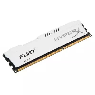 Модуль памяти для компьютера DDR3 8Gb 1600 MHz HyperX Fury White Kingston Fury (ex.HyperX) (HX316C10FW/8) - 1