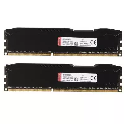 Модуль памяти для компьютера DDR3 8Gb (2x4GB) 1866 MHz HyperX Fury Black Kingston Fury (ex.HyperX) (HX318C10FBK2/8) - 2