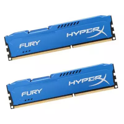 Модуль памяти для компьютера DDR3 8Gb (2x4GB) 1866 MHz HyperX Fury Blu Kingston Fury (ex.HyperX) (HX318C10FK2/8)