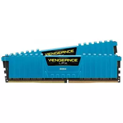 Модуль памяти для компьютера DDR4 16GB (2x8GB) 3000 MHz Vengeance LPX Blue Corsair (CMK16GX4M2B3000C15B) - 1