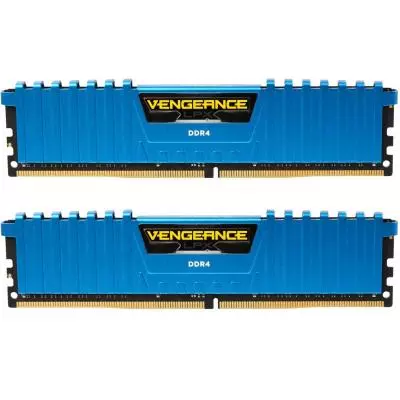 Модуль памяти для компьютера DDR4 16GB (2x8GB) 3000 MHz Vengeance LPX Blue Corsair (CMK16GX4M2B3000C15B)