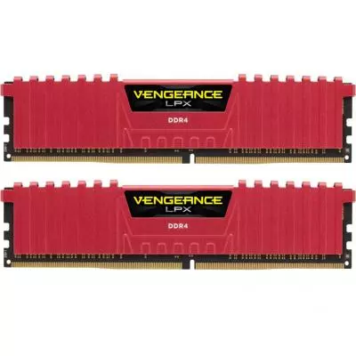 Модуль памяти для компьютера DDR4 16GB (2x8GB) 3200 MHz Vengeance LPX Red Corsair (CMK16GX4M2B3200C16R)