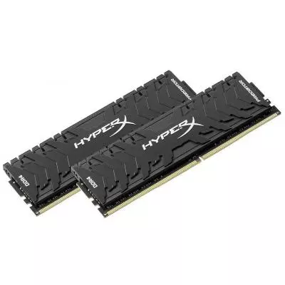 Модуль памяти для компьютера DDR4 16GB (2x8GB) 3200 MHz HyperX Predator Black Kingston Fury (ex.HyperX) (HX432C16PB3K2/16) - 1
