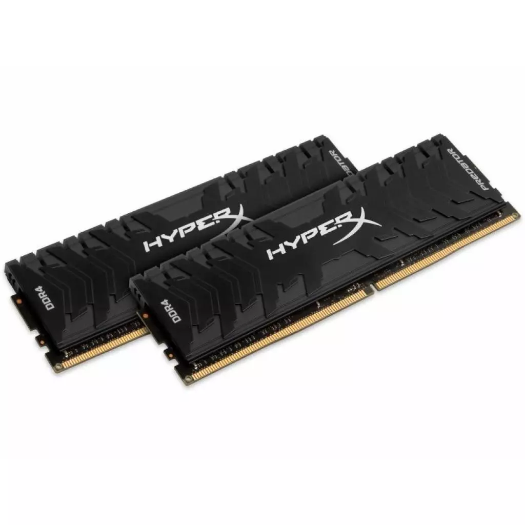 Модуль памяти для компьютера DDR4 16GB (2x8GB) 3200 MHz HyperX Predator Black Kingston Fury (ex.HyperX) (HX432C16PB3K2/16)