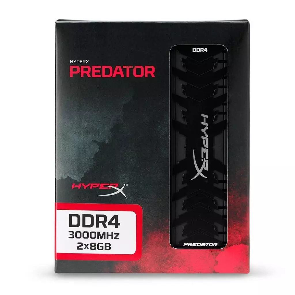 Модуль памяти для компьютера DDR4 16GB (2x8GB) 3000 MHz HyperX Predator Kingston Fury (ex.HyperX) (HX430C15PB3K2/16) - 2