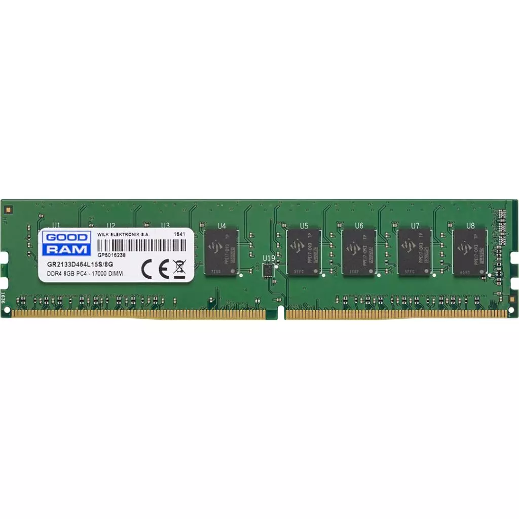 Модуль памяти для компьютера DDR4 8GB 2133 MHz Goodram (GR2133D464L15S/8G) - 1 Модуль памяти для компьютера DDR4 8GB 2133 MHz Goodram (GR2133D464L15S/8G) - 1