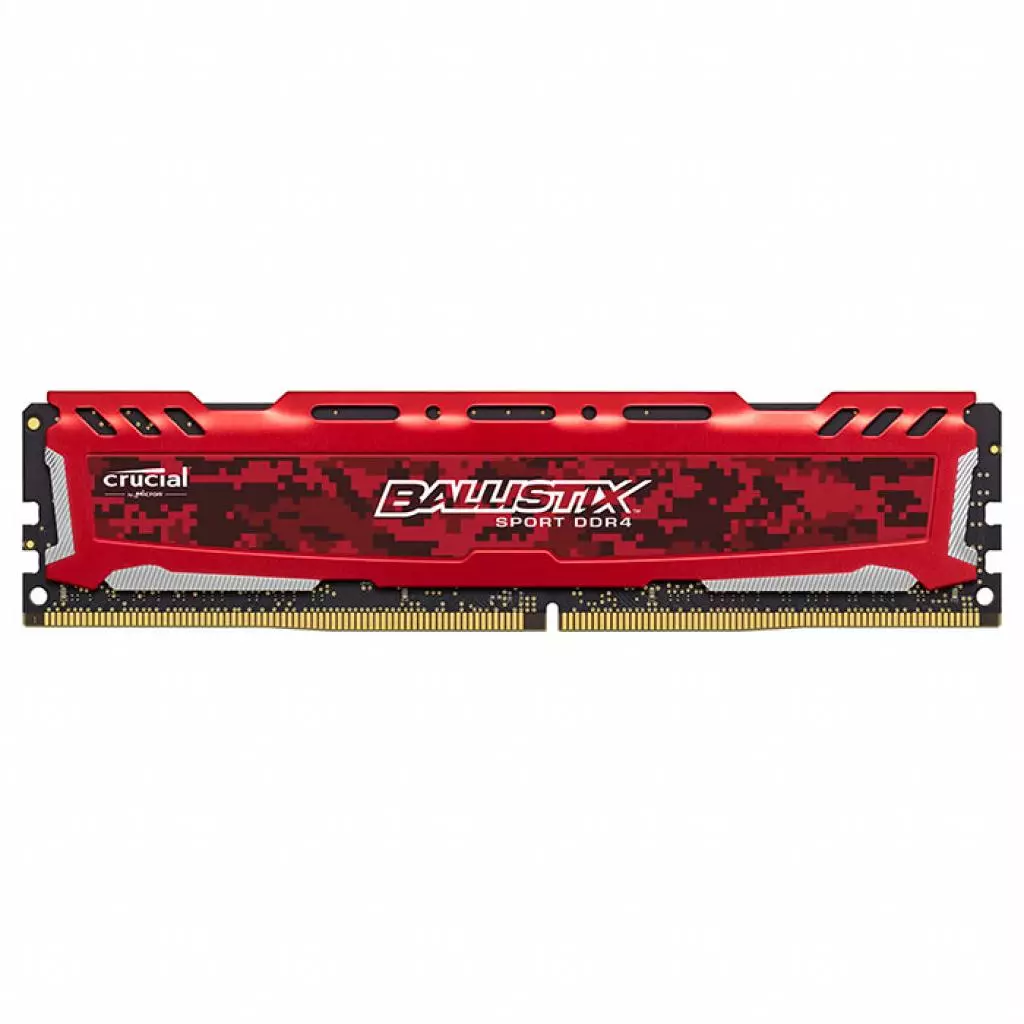 Модуль памяти для компьютера DDR4 8GB 2400 MHz Ballistix Sport LT Red Micron (BLS8G4D240FSEK)