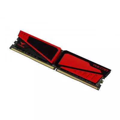 Модуль памяти для компьютера DDR4 16GB 2400 MHz T-Force Vulcan Red Team (TLRED416G2400HC15B01) - 1 Модуль памяти для компьютера DDR4 16GB 2400 MHz T-Force Vulcan Red Team (TLRED416G2400HC15B01) - 1