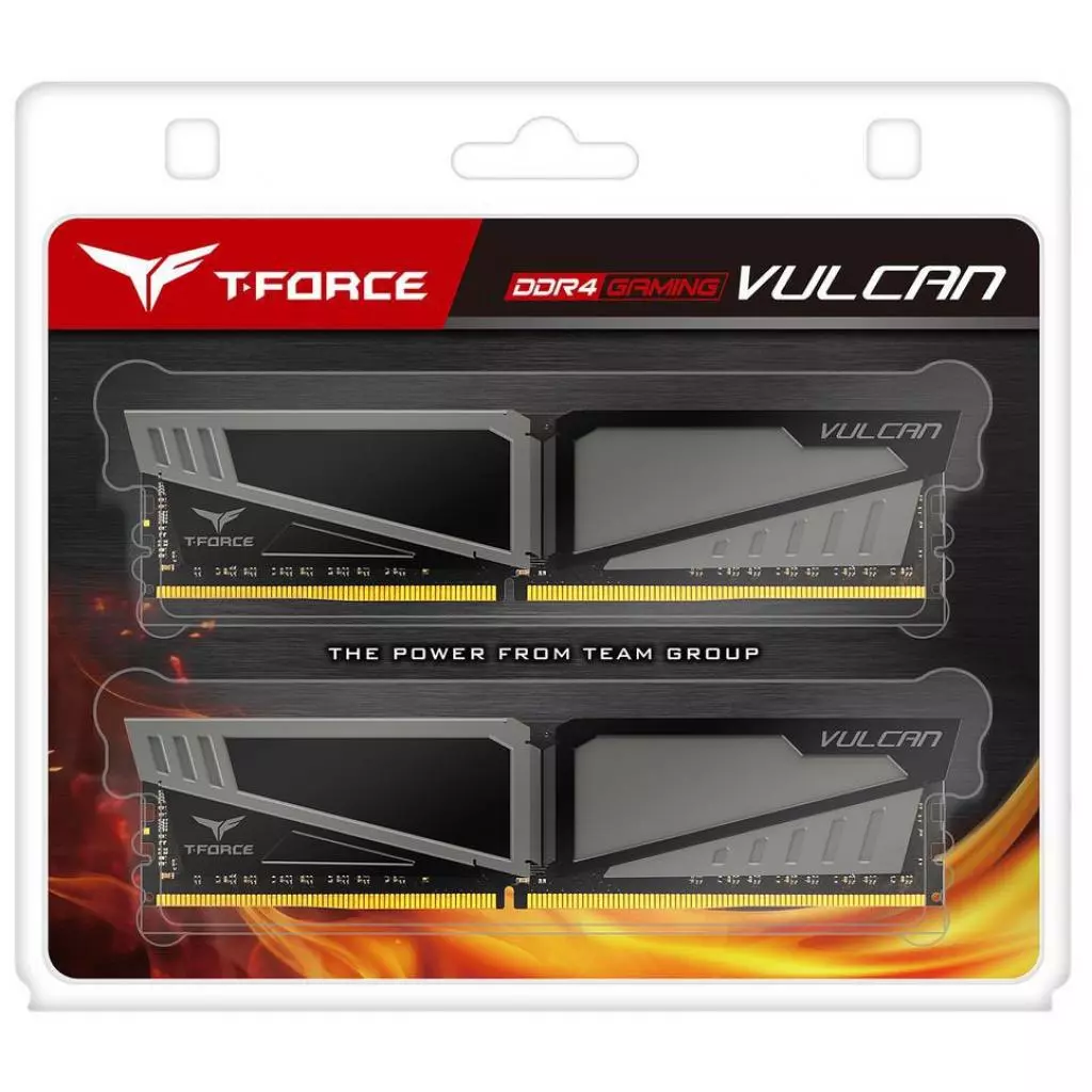 Модуль памяти для компьютера DDR4 32GB (2x16GB) 2400 MHz T-Force Vulcan Gray Team (TLGD432G2400HC15BDC01) - 2 Модуль памяти для компьютера DDR4 32GB (2x16GB) 2400 MHz T-Force Vulcan Gray Team (TLGD432G2400HC15BDC01) - 2