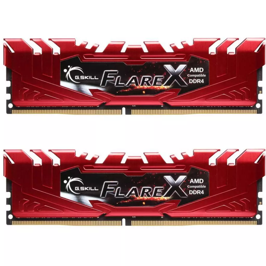 Модуль памяти для компьютера DDR4 16GB (2x8GB) 2400 MHz Flare X Red G.Skill (F4-2400C15D-16GFXR)