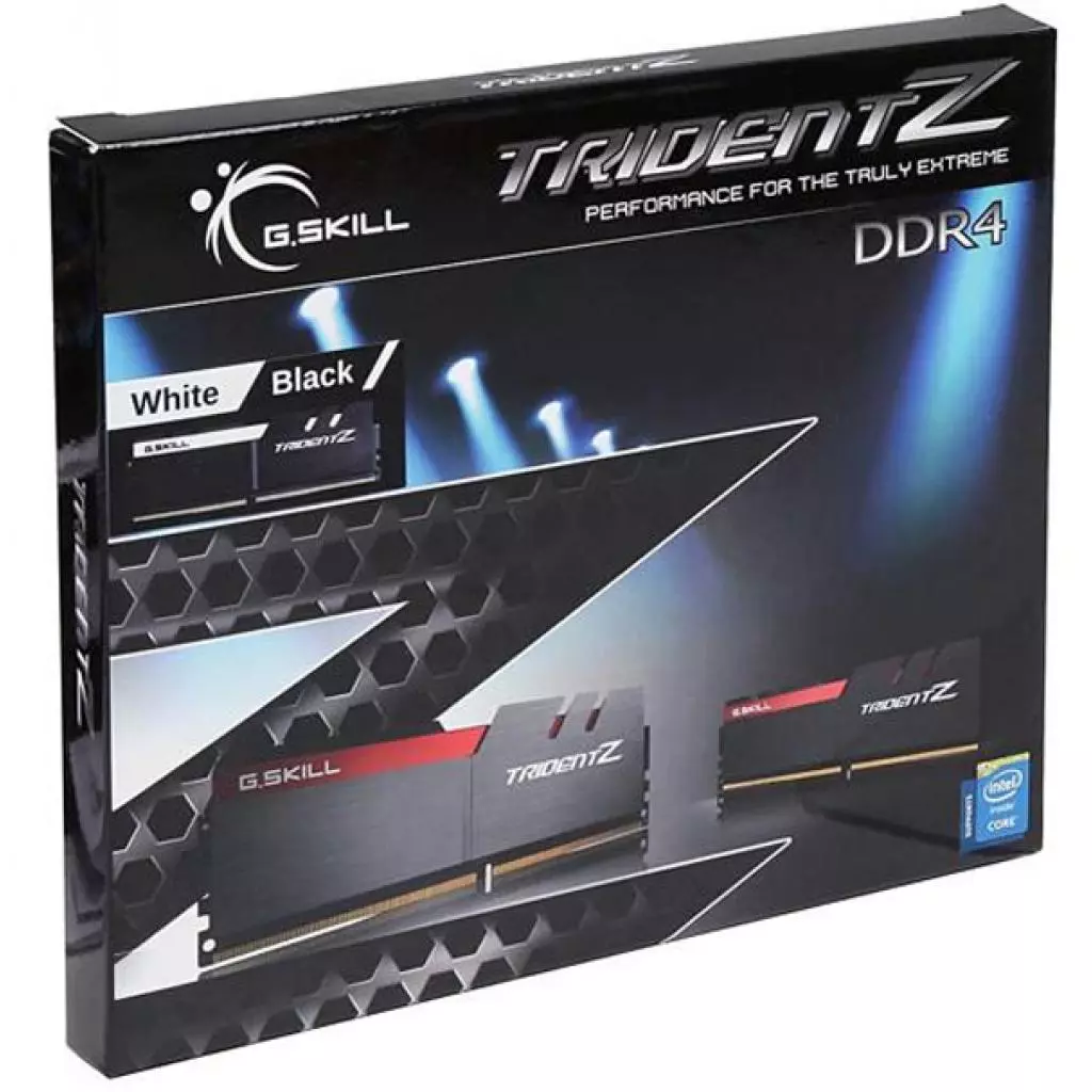 Модуль памяти для компьютера DDR4 16GB (2x8GB) 3200 MHz Trident Z Black H/White G.Skill (F4-3200C16D-16GTZKW) - 2 Модуль памяти для компьютера DDR4 16GB (2x8GB) 3200 MHz Trident Z Black H/White G.Skill (F4-3200C16D-16GTZKW) - 2