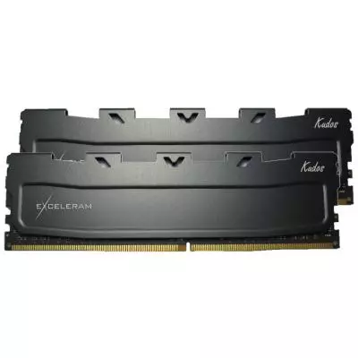 Модуль памяти для компьютера DDR4 8GB (2x4GB) 2666 MHz Black Kudos eXceleram (EKBLACK4082618AD) - 1 Модуль памяти для компьютера DDR4 8GB (2x4GB) 2666 MHz Black Kudos eXceleram (EKBLACK4082618AD) - 1