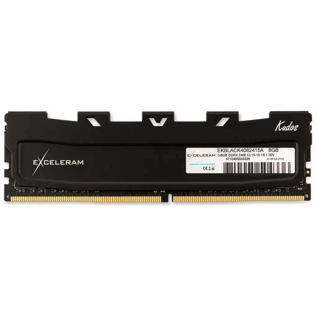 Модуль памяти для компьютера DDR4 8GB 2400 MHz Black Kudos eXceleram (EKBLACK4082415A)