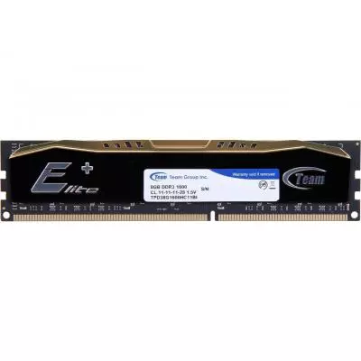 Модуль памяти для компьютера DDR3 8GB 1600 MHz Elite Plus Black Team (TPD38G1600HC1101) - 1 Модуль памяти для компьютера DDR3 8GB 1600 MHz Elite Plus Black Team (TPD38G1600HC1101) - 1