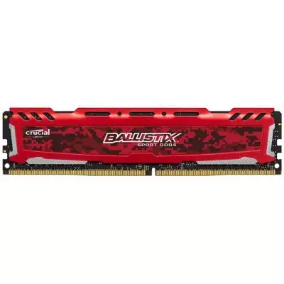 Модуль памяти для компьютера DDR4 4GB 2666 MHz Ballistix Sport LT Red Micron (BLS4G4D26BFSE)