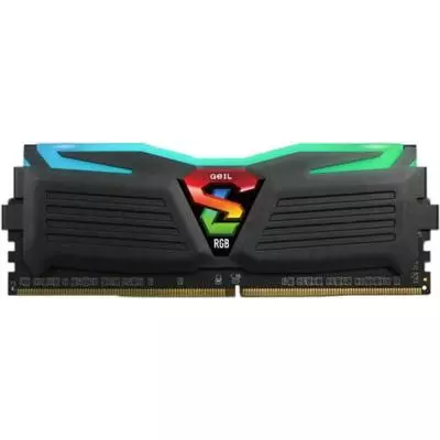 Модуль памяти для компьютера DDR4 16GB (2x8GB) 2400 MHz Super Luce Black RGB LED Geil (GLC416GB2400C16DC) - 1