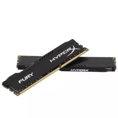 Модуль памяти для компьютера DDR4 16GB (2x8GB) 3466 MHz HyperX FURY Black Kingston Fury (ex.HyperX) (HX434C19FB2K2/16) - 3