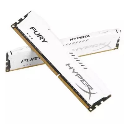 Модуль памяти для компьютера DDR4 16GB (2x8GB) 3466 MHz HyperX FURY White Kingston Fury (ex.HyperX) (HX434C19FW2K2/16) - 2