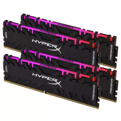 Модуль памяти для компьютера DDR4 32GB (4x8GB) 2933 MHz HyperX Predator Kingston Fury (ex.HyperX) (HX429C15PB3AK4/32) - 1
