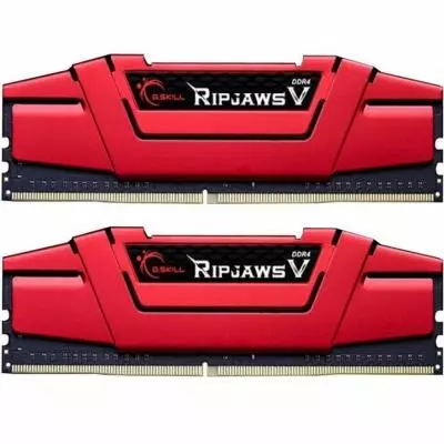 Модуль памяти для компьютера DDR4 16GB (2x8GB) 2666 MHz RipjawsV RED G.Skill (F4-2666C15D-16GVR)