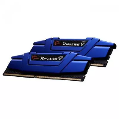 Модуль памяти для компьютера DDR4 16GB (2x8GB) 2666 MHz RipjawsV Blue G.Skill (F4-2666C15D-16GVB) - 2 Модуль памяти для компьютера DDR4 16GB (2x8GB) 2666 MHz RipjawsV Blue G.Skill (F4-2666C15D-16GVB) - 2