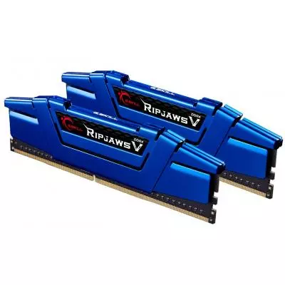 Модуль памяти для компьютера DDR4 16GB (2x8GB) 2666 MHz RipjawsV Blue G.Skill (F4-2666C15D-16GVB) - 3 Модуль памяти для компьютера DDR4 16GB (2x8GB) 2666 MHz RipjawsV Blue G.Skill (F4-2666C15D-16GVB) - 3