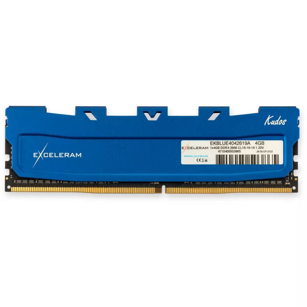 Модуль памяти для компьютера DDR4 4GB 2666 MHz Kudos Blue eXceleram (EKBLUE4042619A)