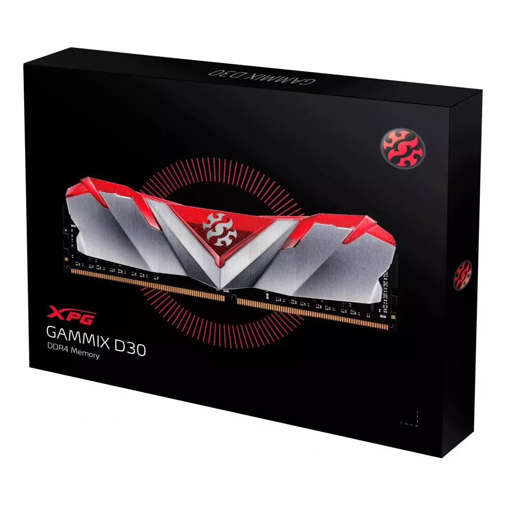 Модуль памяти для компьютера DDR4 8GB 3600 MHz XPG Gammix D30 Red ADATA (AX4U360038G17-SR30) - 1