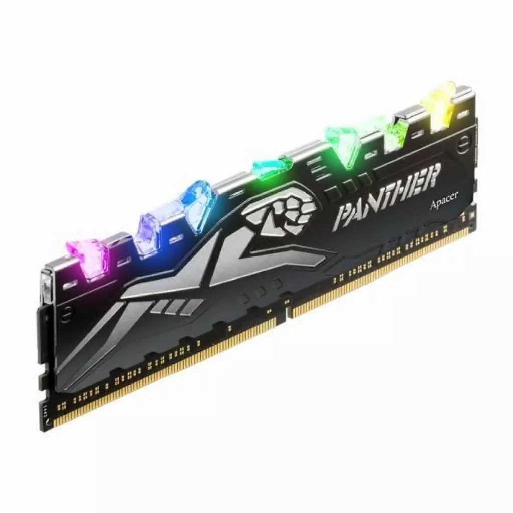Модуль памяти для компьютера DDR4 8GB 3000 MHz Panther Rage RGB Silver Apacer (EK.08G2Z.GJN) - 1 Модуль памяти для компьютера DDR4 8GB 3000 MHz Panther Rage RGB Silver Apacer (EK.08G2Z.GJN) - 1