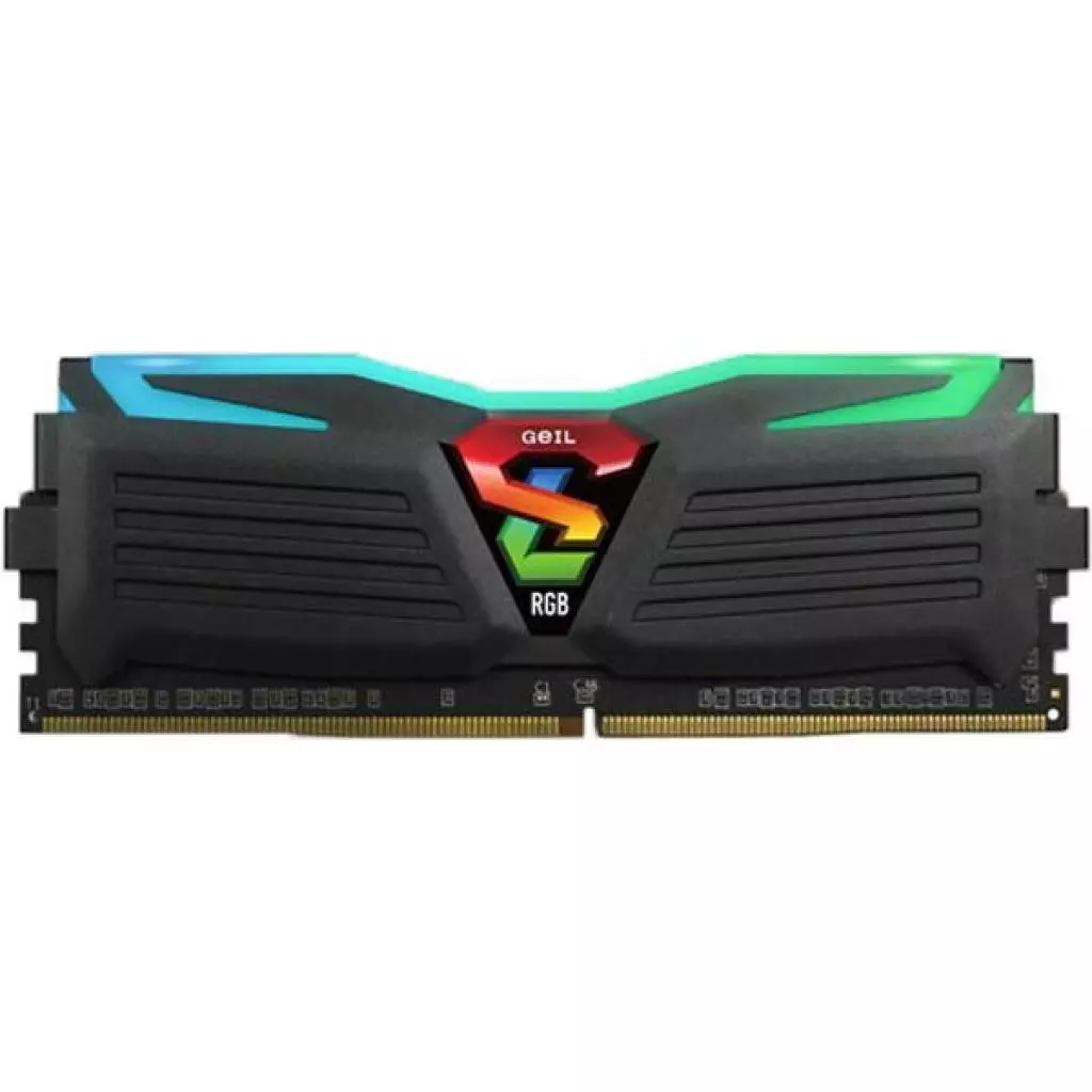 Модуль памяти для компьютера DDR4 16GB (2x8GB) 2666 MHz Super Luce RGB Geil (GLS416GB2666C16ADC) - 1