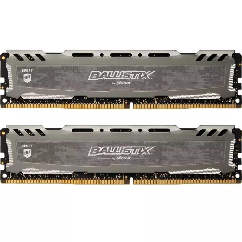 Модуль памяти для компьютера DDR4 8GB (2x4GB) 2400 MHz Ballistix Sport Grey Micron (BLS2K4G4D240FSB)
