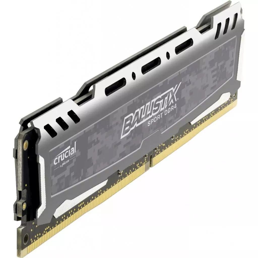 Модуль памяти для компьютера DDR4 8GB 3000 MHz Ballistix Sport LT Gray Micron (BLS8G4D30AESBK) - 1