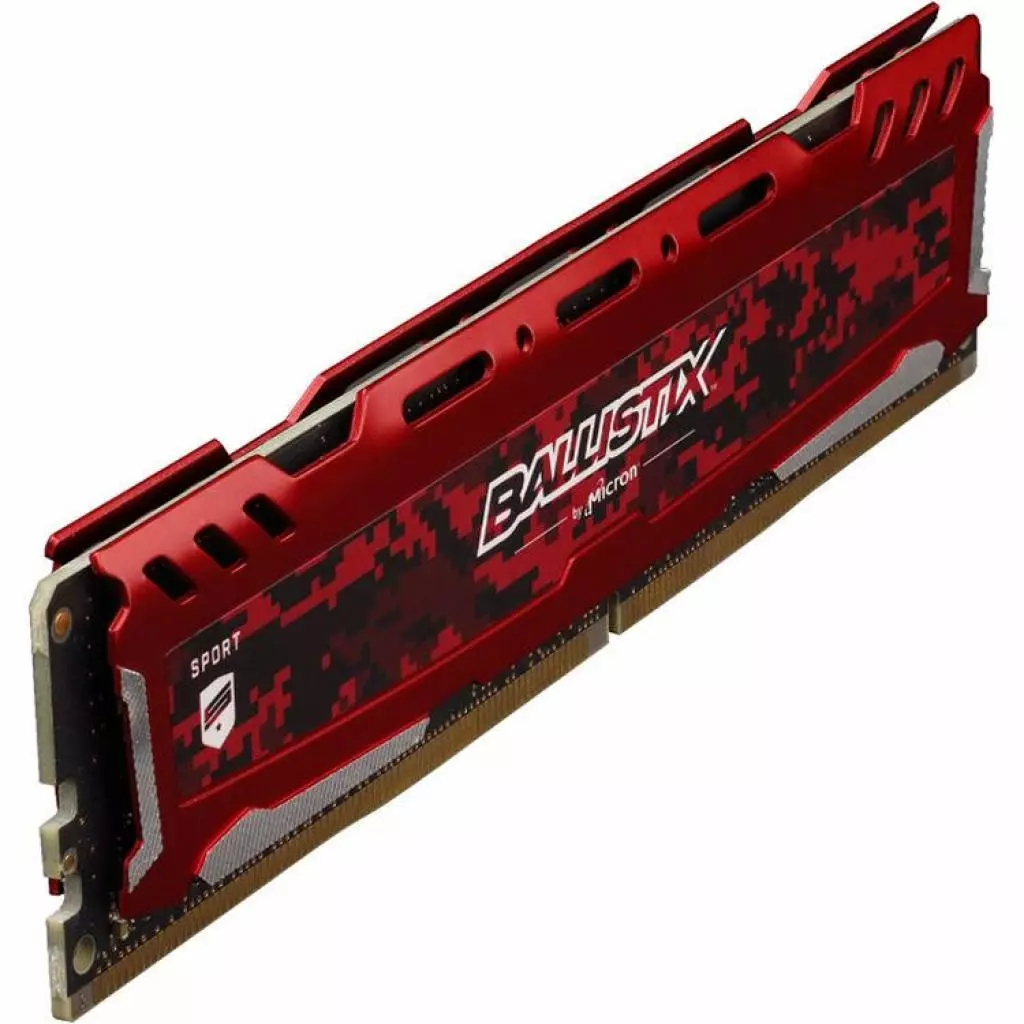 Модуль памяти для компьютера DDR4 8GB 3000 MHz Ballistix Sport Red Micron (BLS8G4D30AESEK) - 1 Модуль памяти для компьютера DDR4 8GB 3000 MHz Ballistix Sport Red Micron (BLS8G4D30AESEK) - 1