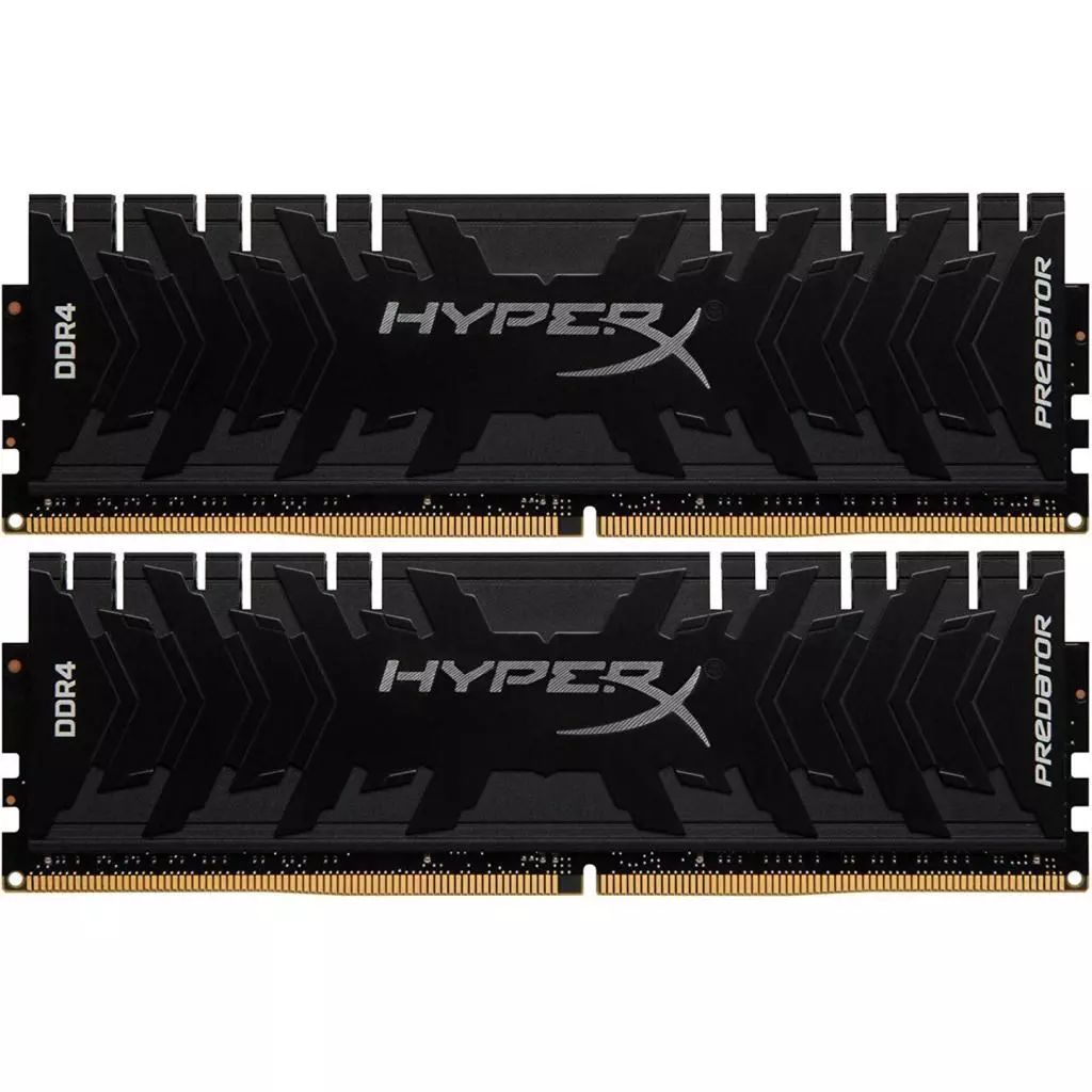 Модуль памяти для компьютера DDR4 32GB (2x16GB) 3200 MHz HyperX Predator Black Kingston Fury (ex.HyperX) (HX432C16PB3K2/32)