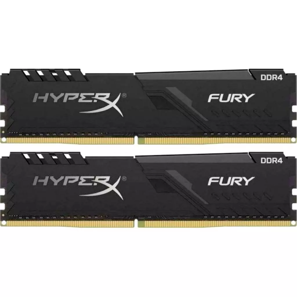 Модуль памяти для компьютера DDR4 16GB (2x8GB) 3200 MHz HyperX FURY Black Kingston Fury (ex.HyperX) (HX432C16FB3K2/16)