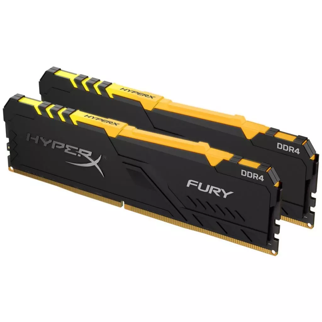 Модуль памяти для компьютера DDR4 16GB (2x8GB) 3200 MHz HyperX FURY RGB Kingston Fury (ex.HyperX) (HX432C16FB3AK2/16) - 2 Модуль памяти для компьютера DDR4 16GB (2x8GB) 3200 MHz HyperX FURY RGB Kingston Fury (ex.HyperX) (HX432C16FB3AK2/16) - 2