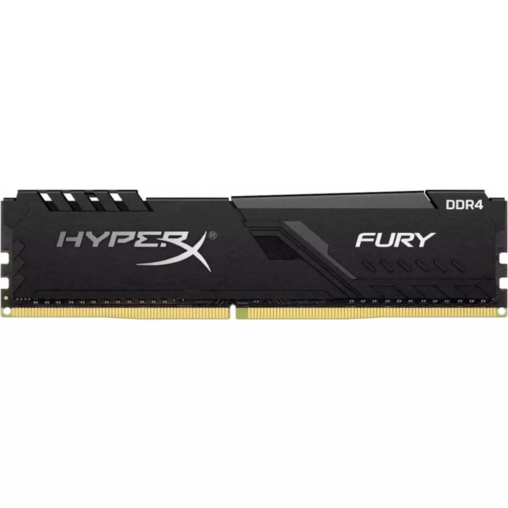 Модуль памяти для компьютера DDR4 4GB 2400 MHz HyperX FURY Black Kingston Fury (ex.HyperX) (HX424C15FB3/4)
