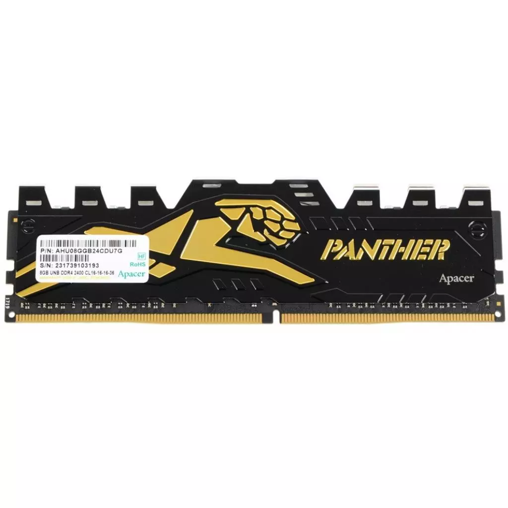 Модуль памяти для компьютера DDR4 8GB 2400 MHz Apacer (AHU08GGB13CGT7G) - 1