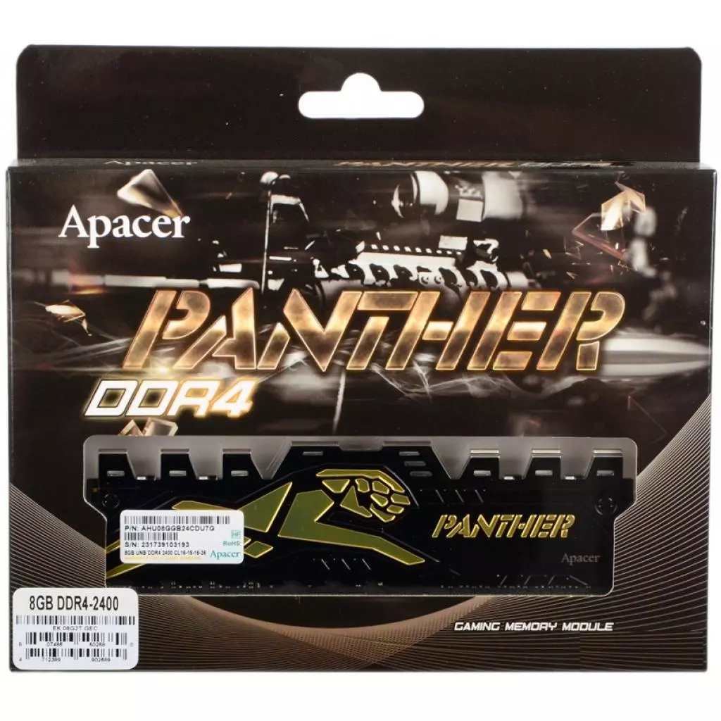 Модуль памяти для компьютера DDR4 8GB 2400 MHz Apacer (AHU08GGB13CGT7G) - 3