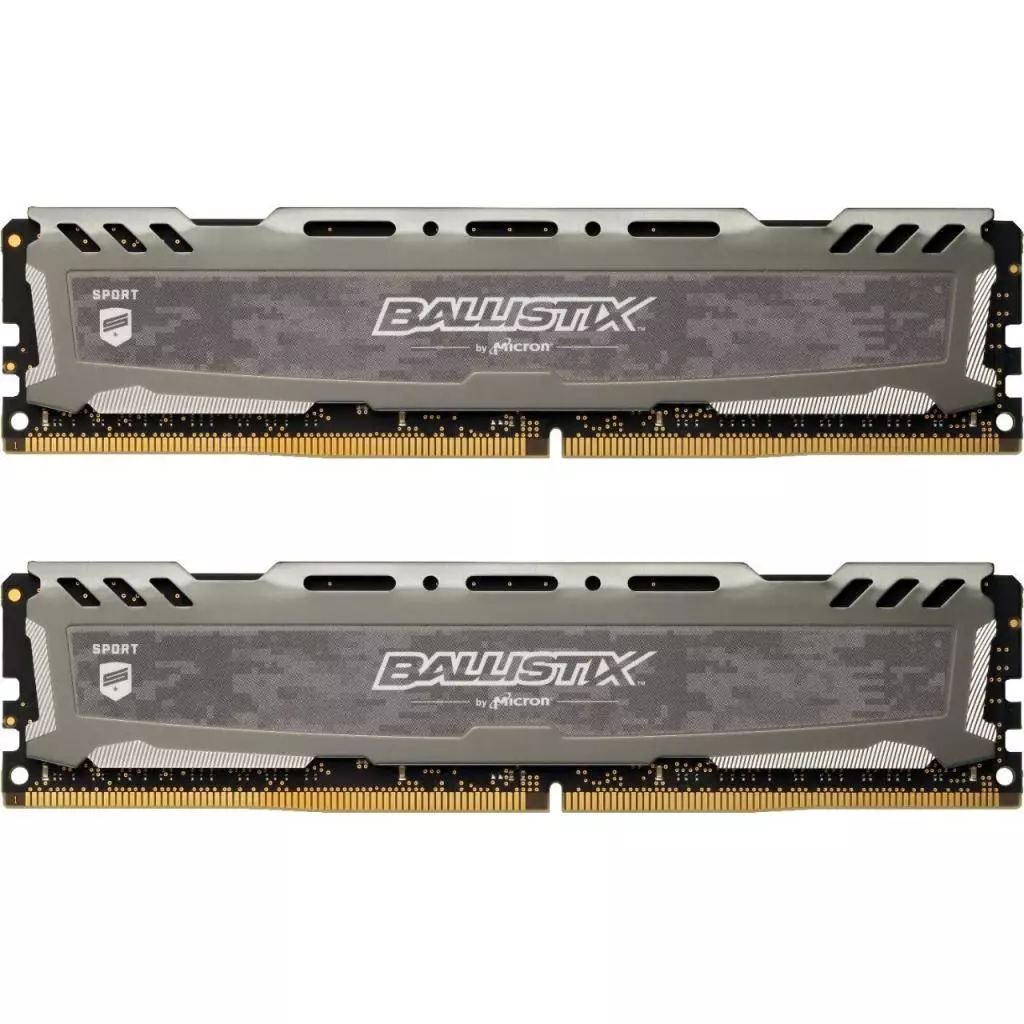 Модуль памяти для компьютера DDR4 32GB (2x16GB) 3200 MHz Ballistix Gray Micron (BLS2K16G4D32AESB)